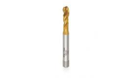 Macho máquina canal helicoidal haste reforçada DIN371 M3X0,5 TIN  -  RY