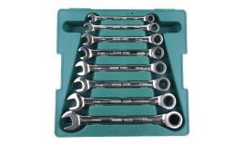 Jogo de chave combinada com catraca 8 a 19mm 8 peças  -  Sata